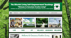 Desktop Screenshot of blissful-living.org