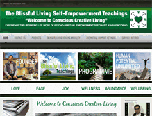 Tablet Screenshot of blissful-living.org